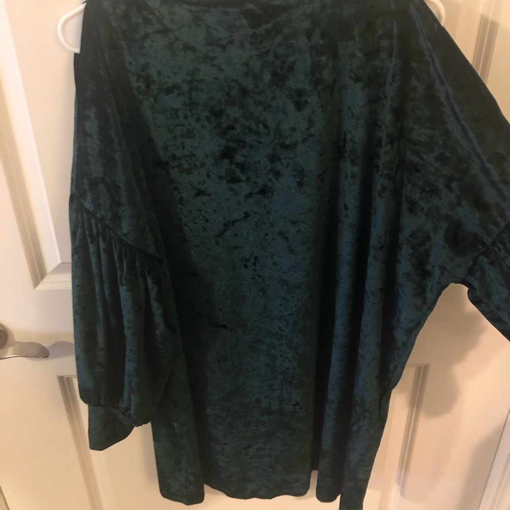 Velvet tunic dress